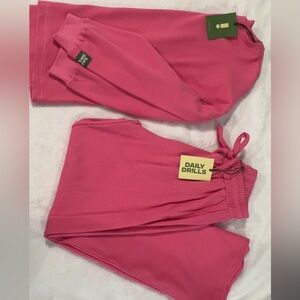 Daily Drills - Cheeks- Lounge Pants and oversized thermal top